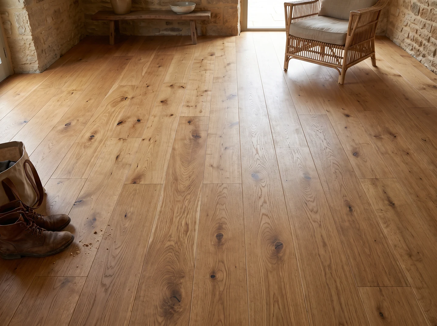 Illustrative interior — straight planks, Country